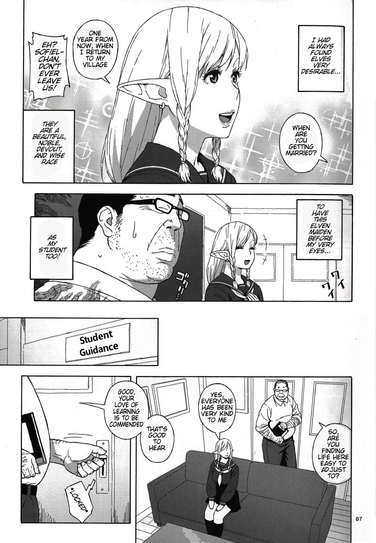 Hentai Manga Comic-High School Elven Transfer Student-Read-6